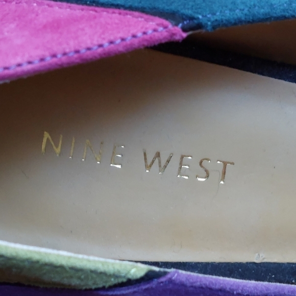 Nine West Multi-coloured Suede High Heel Shoes. Size 8M - Picture 8 of 12
